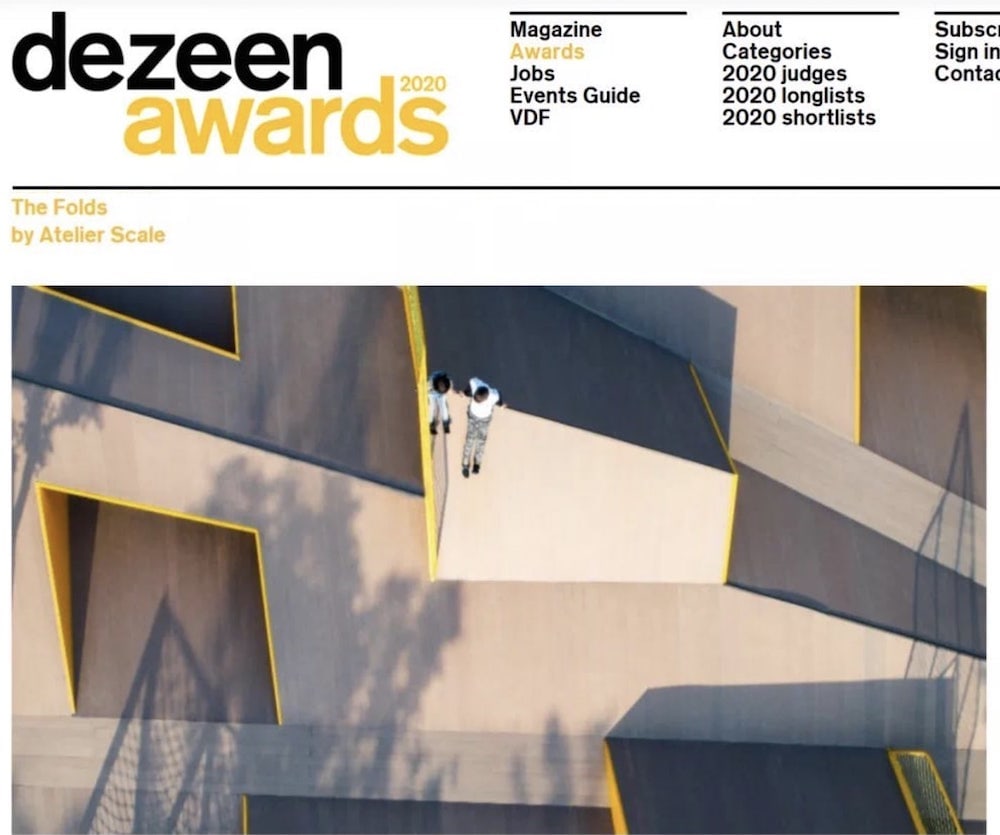 Shortlisted Dezeen Awards 2020